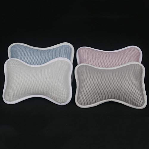 SUPVOX Bathtub Pillow with Non-Slip Suction Cups for Neck and Shoulder Support Fits Standard Oval and Straight Bathtubs Spa and Home Bath Cushion 11.41X7.08X2.95 Inches