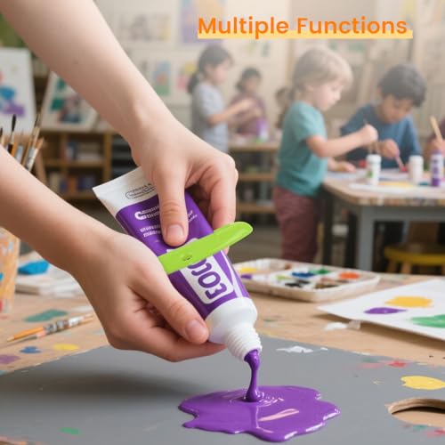 LOVEINUSA 6 PCS Toothpaste Tube Squeezer Dispenser, Tooth Paste Roller | Squeezer Holder for Saving Toothpaste Facial, Cleanser Creams, Multicolor - color: 6pcs
