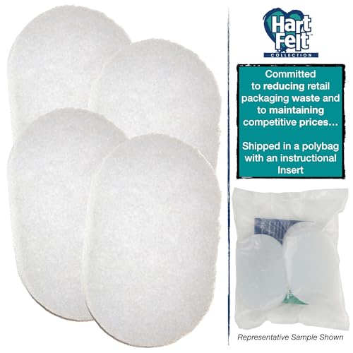HartFelt Bath Sponges for Shower | Oval Body Wash Scrubber for Exfoliating Skin | Clean and Refresh Body, Back & Arms | Chemical-Free Body Sponge | Made in USA - Pack of 4 - size: 4 Count (Pack of 1)