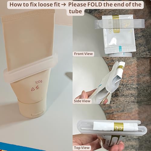 4-Pack Toothpaste Squeezer, Tube Squeezer Tool & Tooth Paste Dispenser | JM.JEEMI PP Toothpaste Roller for Bathroom, Works with Creams, Cosmetics, Lotions in Tubes up to 2.6" Wide