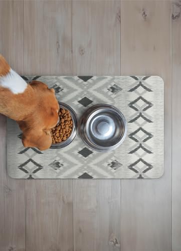 FloorPops Dierdre Grey Quick Dry Diatomite Non Slip Stone Bath Mat - color: Dierdre Grey Stone