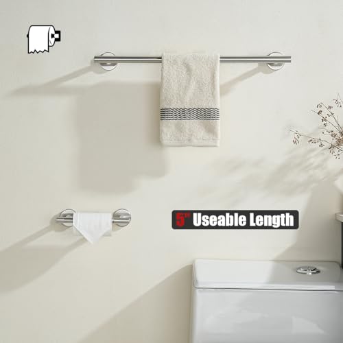 JQK Brushed Toilet Paper Holder, Double Post Pivoting Tissue Holder Wall Mount, 304 Stainless Steel Hold Mega Rolls, TPH150-BN - color: Brushed Steel