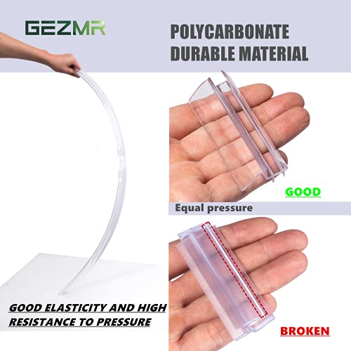 2-Pack Ultra Clear Shower Door Bottom Seal (5/16'' X 39'', Polycarbonate) Frameless Glass Shower Door Sweep Seal Strip - Stop Leaks and Create a Water Barrier - size: Standard - 5/16 inch (8mm) - N/A