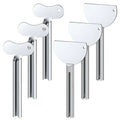 6/12/20pcs Stainless Steels Metal Tube Squeezer Keys, Tube Squeezer Tool- Toothpaste Squeezer Metal Hair Dye Color Key Roller Dispenser Tool Durable Processing, Daily Living Tube Squeezing Aids (6)