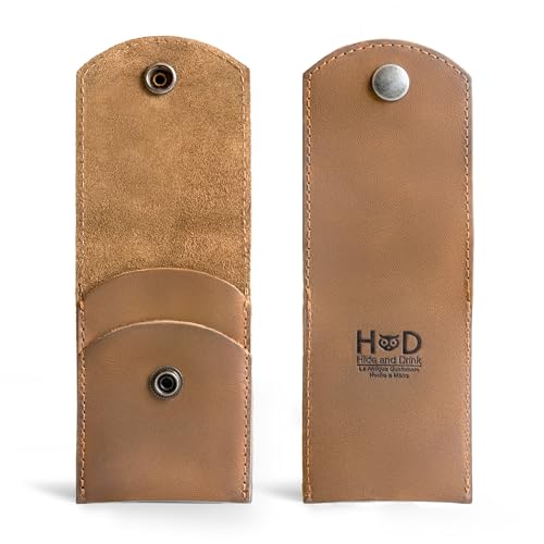 Hide & Drink, Double Nail Clipper Case, Beauty & Personal Care, Commuter and Nomad, Grooming Case, Home & Travel Essentials, Manicure Kit Storage, Full Grain Leather, Handmade (Single Malt Mahogany) - color: Single Malt Mahogany