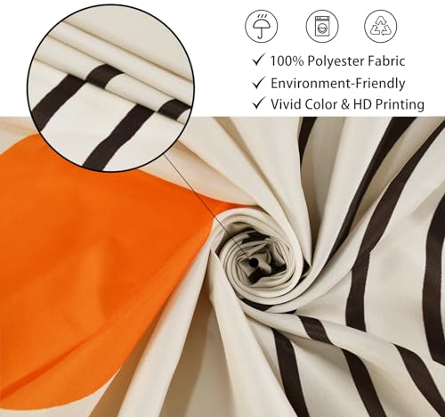 Boho Mid Century Modern Shower Curtain, Abstract Arch Leaf Minimalist Sun Beige Machine Washable Waterproof Fabric for Bathroom Bathtub with Hooks 72x72 - color: Beige Boho Leaves, size: 72"W x 72"L (Pack of 1)