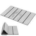 Luxspire Stone Bath Mat Foldable, Quick Drying Diatomaceous Earth Bath Mat for Bathroom, Large Bathroom Rug with Non-Slip Rubber Base, Stone Drying Mat for Kitchen Counter, 24 x 16 in, Light Gray - color: B-light Gray