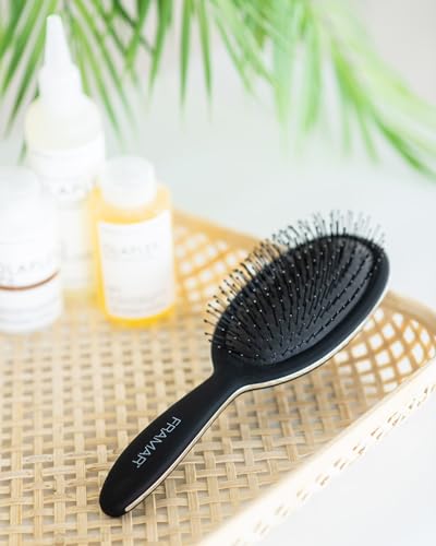 Framar Detangling Brush for Curly Hair – Hair Brushes for Women Detangler, Wet Detangler Hair Brush Wet, Wet Hairbrush For Women, Hairbrushes, Wet Hair Brush Detangler – Reduces Hair Breakage Black - color: Black