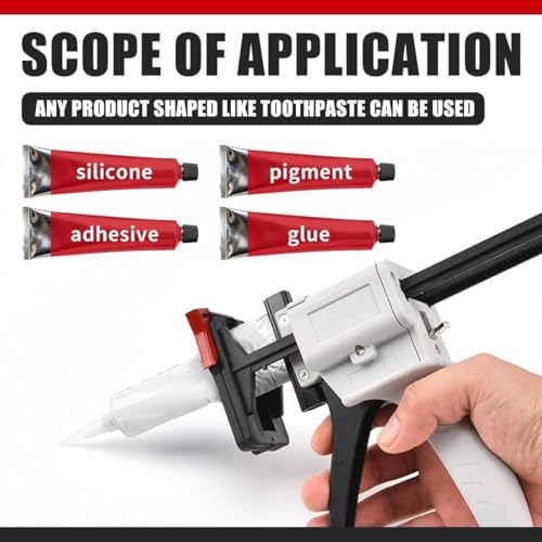 Silicone Tube Gun Squeezer – Durable Toothpaste Dispenser for 45–100ml Tubes, Easy Silicone Squeezer for Sealant, Paint & DIY