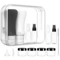 18 Pack Travel Bottles, 3oz & 2oz Leak Proof Toiletries, Perfect for Business or Personal Travel, Fun Outdoors Silicone 18 Pieces - color: BLACK