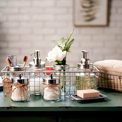 Kitchen and Bathroom Soap Dish Tray - Metal 2-Piece Soap Dish Tray with Drainage Grid and Holder for Kitchen Sink Countertops to Store Soap, Sponges, Scrubbers - Rust Resistant (2 Pack, Silver) - color: Silver