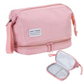 Hanging Travel Toiletry Bag for Women, Makeup Bag, Compact, sturdy, Lightweight, Waterproof, Simple and Practical, Functions As Both Cosmetic Organizer And Toiletry Bag (Woman, Pink) - color: Pink, style: Woman