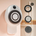 Electric Back Scrubber for Shower, 7'' Large Back Scrubber for Shower Wall, 3 Speed Adjustment Exfoliating Brush for Back Cleansing, Exfoliating - color: White