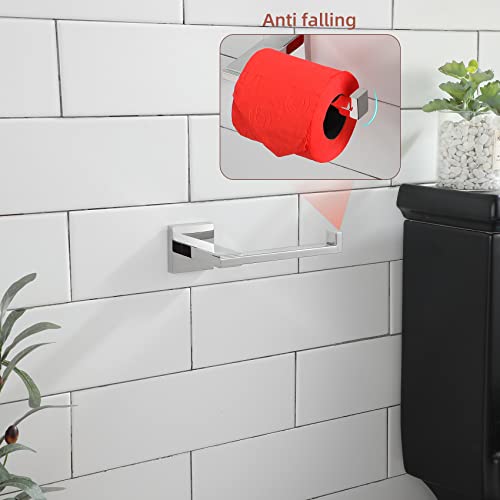 KOKOSIRI Chrome Toilet Paper Holder for Kitchen Bathroom Washroom Toilet Tissue Roll Holder Hold Mega Rolls Stainless Steel, Wall Mounted B2006CH - color: Polished Chrome
