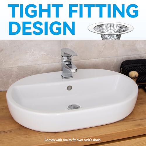 2.125" Top / 1" Basket Small Drain Strainer | 2Pcs Sink Bathroom Drain Hair Catcher,RV Sink, Stainless Steel Drain Filter - size: 2pcs small