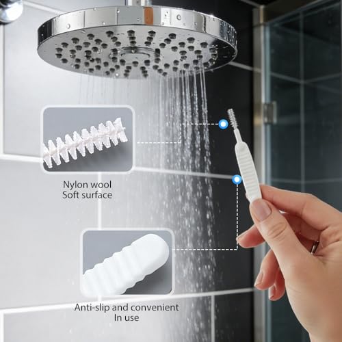 Shower Head Cleaning Brush for Small Hole, 2026 Upgrade Gap Hole Anti-Clogging Cleaning Brush, Multifunctional Shower Head Cleaning Brushes for Household Bathroom (40 Pcak) - color: 40 Pcak