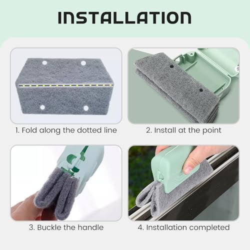 Magic Window Track Cleaner, 2025 New Groove Cleaning Brush Tools Set, Hand-held Window Track Cleaner Brushes Tools for Window lides Gaps Tile Lines Shutter Car Vents (Grey, 3PCS) - color: Gray, size: 3PCS