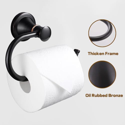 Oil Rubbed Bronze Toilet Paper Holder Bathroom Accessories Rotary Toilet Paper Reel European Wall Mount Rustproof (Oil Rubbed Bronze) - color: Oil Rubbed Bronze