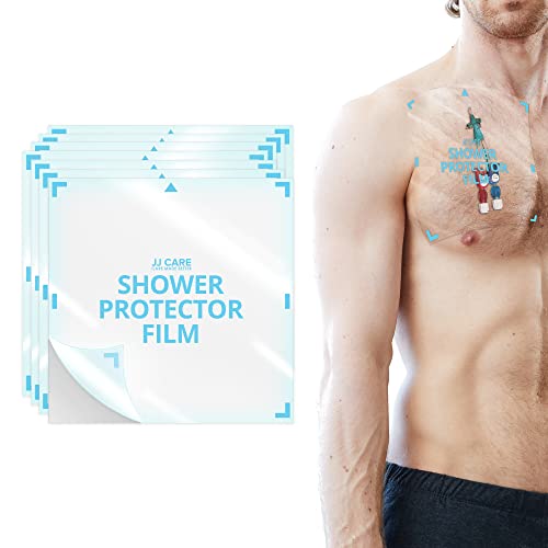 Shower Protector [Pack of 14], 9x9 Dialysis Catheter Shower Shileds Wound Cover, PICC Line Water Barrier, Colostomy Waterproof Bandage Protector, 2 Week Supply