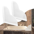 Spidfee Shower Splash Guard Kit, Large Splash Guards for Bathtub Waterproof Self-Adhesive Shower Corner Guards to Keep Water in Shower or Bath, Pack of 2 (9.25 x 9.25 inches) - size: 9.25 x 9.25 inches