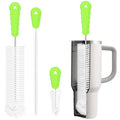 Rnoafmu Bottle Brush Cleaner Set of 3, 14 in Long Handle Water Bottle & 13 in Straw Cleaner Brush for Tumblers,Sports Bottles,Coffee Jugs & Pitchers