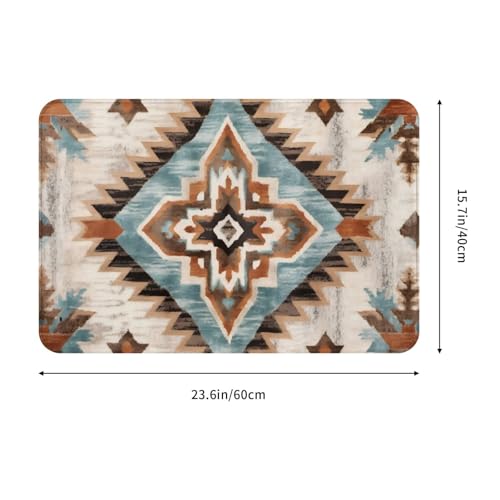 Bath Mat Cowhide Print Western Quick Dry Bathroom Rugs Non Slip Absorbent Shower Flannel Rug Floor Mat for Bathroom,Bathtub,Sink,Bedroom,16"X24" - color: Cay15