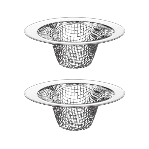 2.125" Top / 1" Basket Small Drain Strainer | 2Pcs Sink Bathroom Drain Hair Catcher,RV Sink, Stainless Steel Drain Filter - size: 2pcs small