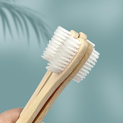 DincherBel Bamboo Toothbrushes Kit Bulk, Disposable Toothbrushes with Toothpaste(6g), Individually Wrapped Toiletries Amenities for Hotel, Airbnb, Homeless, Shelter, Camping and Travel (100 Pack) - style: 100 Pack(Bamboo)
