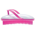 B126 Shower Head Brush/Exfoliator Shampoo Brush/Head Massager Scalp Stress Relax Shower Brush/Scalp Scrub Hair Brush Massager/Hair Massager for Hair Growth/Scalp Dandruff Brush Small Hair Brush - color: Pink Cotton