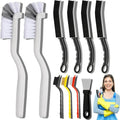 10PCS Crevice Cleaning Brush Set - Hard Bristle Crevice Cleaning Brush Tool, Multifunctional Gap Scrub Brush for Home, Bathroom, Kitchen, Window Track, Bathtub, Vehicle, Faucets, Bowl, Teapot, Cup Use
