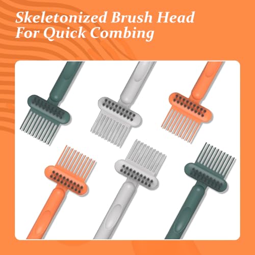 2 In 1 Hair Brush Cleaning Tool, 2025 New Comb Cleaning Brush, Portable Brush Cleaner for Travel, Hairbrush Cleaning Tool for Hair Salons (Gray*2) - color: Gray*2