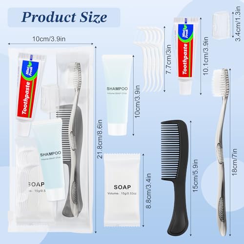 Hygiene Kit, Personal Hygiene Kit Comes with Individually Packaged Items. Travel Toothbrush Kit Suitable for Travel, Hotels, Camping, and Home Use (25-Pack)