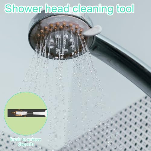 70pcs Shower Head Cleaning Tools, Multifunctional Anti-Clogging Showerhead Cleaner Picks Cleaning Brush Unclogger Accessories for Bathroom Small Holes Faucets Sink Gaps Nozzles