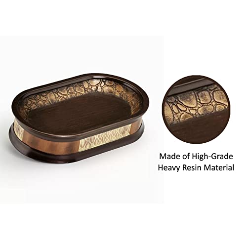 Zahari Home Zambia Stylish Soap Dish Modern Classic Luxury Decor Animal Print Western Design Bar Soap Holder - color: Zambia