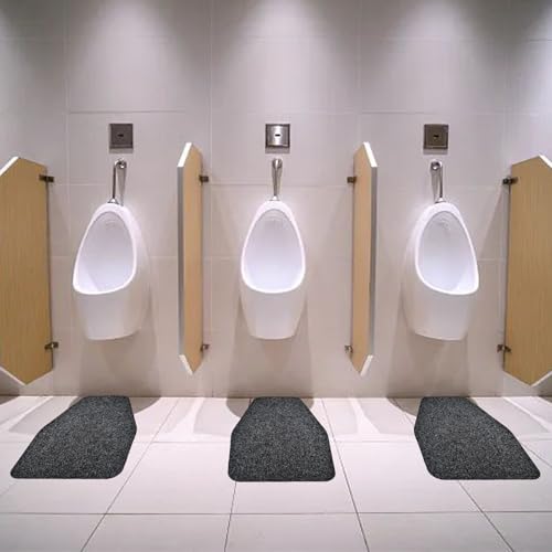2 Pack Urinal Mats, Non Slip Urinal Floor Mats, Water Absorption Floor Urinal Pads, Non-Slip Rubber Backing Commercial Splash Mats for Men Bathroom Restroom Office Toilet (17Inch x20.5Inch) - style: 2 Pack