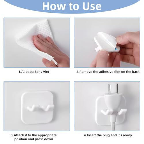4 Pcs Razor Holder for Shower, Self Adhesive Shaver Hooks Waterproof for Wall 2025 Removable & Reusable Loofah Hanger Hooks Holder for Towels Accessories, Kitchen, Bathroom Use (White) - size: Large White-4PCS