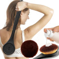 Lotion Applicator For Back, Feet, Long Handle Curved, Back Sunscreen Applicator for Kids, Women, Ultra Soft Bristles for Ultimate Comfy, Apply Cream Moisturizer, Self Tanner, Black