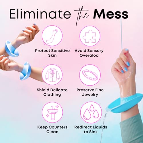 Beauty Gift Set - Silicone Spa Kit for Face & Body (Sage Green) | Includes Water Catching Wristbands, Body Scrubber, Face Buffer, & Scalp Exfoliator, Trendy Self-Care Gift for Teens & Women - color: Sage Green