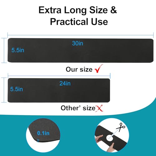 Customizable Kitchen Sink Faucet Mat: 30"Lx5.5"W Absorbent Splash Guard | Non-slip Fabric Rubber Mat, Cut to Fit Oval Rectangle Square Faucet & 2,3,4 Holes Irregular Sink with Soap Dispenser Air Gap - size: 30"Lx5.5"W-1PC