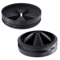 3 3/8" Garbage Disposal Splash Guard Sink Baffle QCB-AM Replacement for InSinkErator Evolution Series, Upgraded Funmit Removable Quiet Collar Drain Plugs, Garbage Disposer Accessories, Black - color: Black - 2 Pack