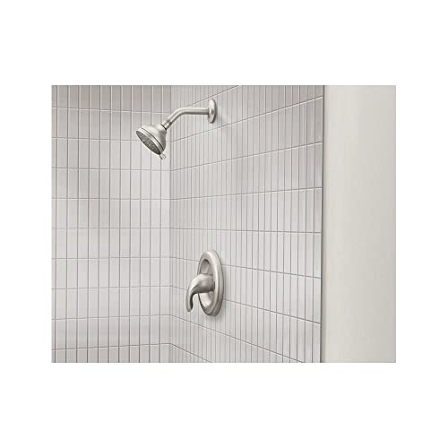 Moen 82604 Adler 1 Handle Shower Finish Faucet 1 1-Spray Valve, Chrome - color: Spot Resist Brushed Nickel