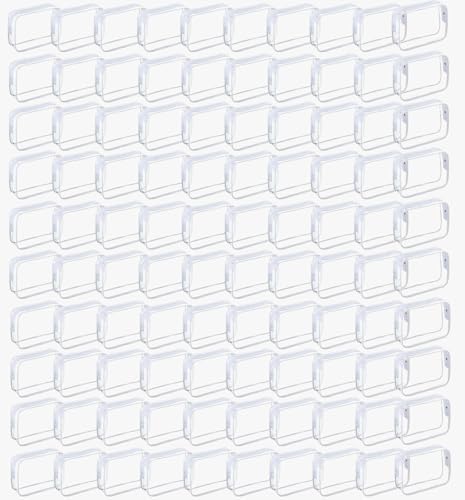 100 Pcs Clear Makeup Bags Bulk Graduation/Dad Gifts Bag Tsa Approved Toiletry Bag for Travel Transparent Cosmetic Bag Waterproof Travel Small Pouches with Zipper for Men and Women (White) - color: White