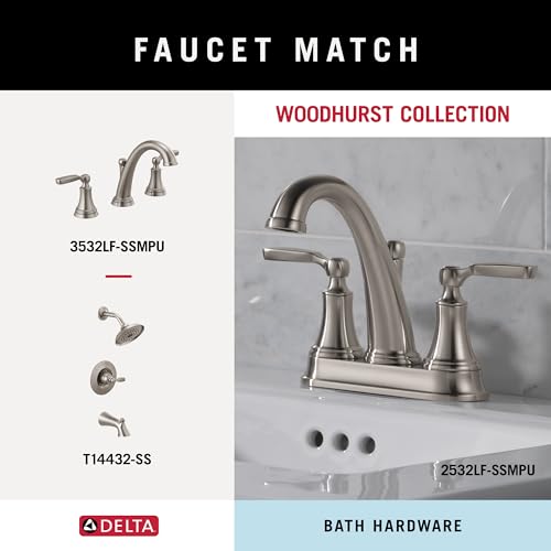 Delta Faucet 73250-SS Woodhurst Toilet Paper Holder, Stainless (Pack of 3) - color: Brilliance Stainless Steel, size: (Pack of 3)