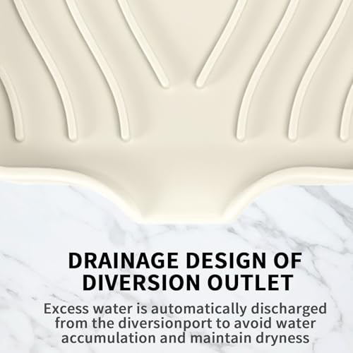 2 Pack Silicone Soap Dish with Drain, Self Draining Bar Soap Holder for Shower, Silicone Dish Soap Tray, Bathroom and Kitchen Sink Organizer, Beige - color: Beige