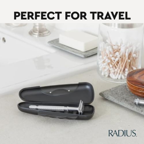 RADIUS Razor Travel Case, BPA-Free Recycled Plastic, Portable for Bathroom, School, Home, Camping - Lavender - color: Lavender