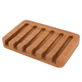Teak Wood Soap Dish - Bar Soap Holder & Soap Saver for Shower, Bathroom, Sink, Kitchen & Countertop (1)