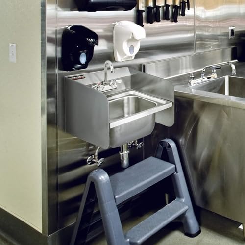 DuraSteel Stainless Steel Splash Guard for Sink & Fryer - 20" x 12" Wall Mount Shield for Deep Fryer Splash Guard Commercial - Stove Oil Splatter Protection Screen for Kitchen Area Safety & Hygiene - size: 20" x 12" Wall Mount