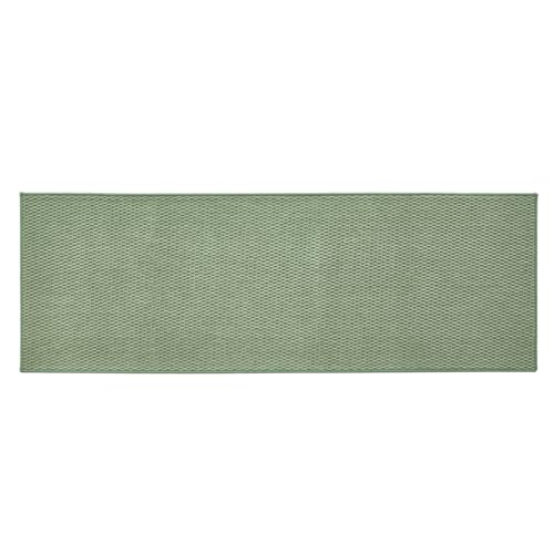 TYUU Bathroom Runner Rugs, Long Bath Mat Runner Washable Thin Quick Dry Low Pile Bathroom Runner Rugs Non Slip, Sage Green 24"x70" - color: Sage Green, size: 2' X 5'10" (Runner)