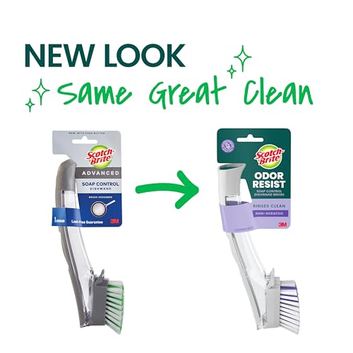 Scotch-Brite Odor Resist Soap Control Dishwand Brush, 1 Cleaning Dish Wand Brush, Precise Soap Control, Leak-Free Guarantee, Safe on Dishes, Nonstick Cookware, Tubs - size: 1 Count (Pack of 1)
