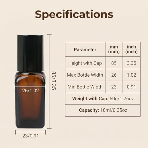 ericotry 3PCS 10ml Empty Refillable Square Amber Glass Cream Lotion Pump Bottles for Makeup Face Cream Facial Cleanser Toiletries Toner Liquid Travel Containers Emulsion Essential Oil Dispenser - size: 10ML